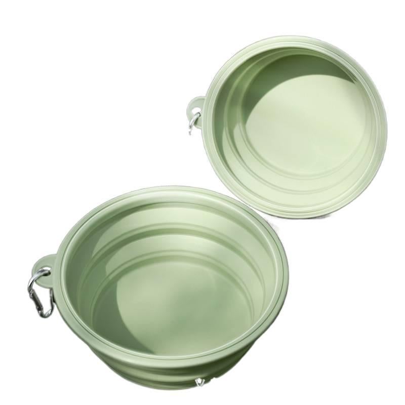 Collapsible Pet Bowl Silicone Portable Design Travel Build and Outdoor Use Portable Silicone in Blue for dogs cats travel walks and outdoor - Image 5