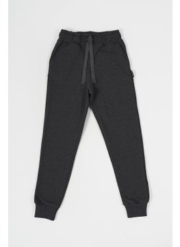 mmetalic Metalic Black-Anthracite Thick Cotton Elastic Waist and Leg Pocket 2-Pack Boy's Tracksuit Bottoms  - Image 3