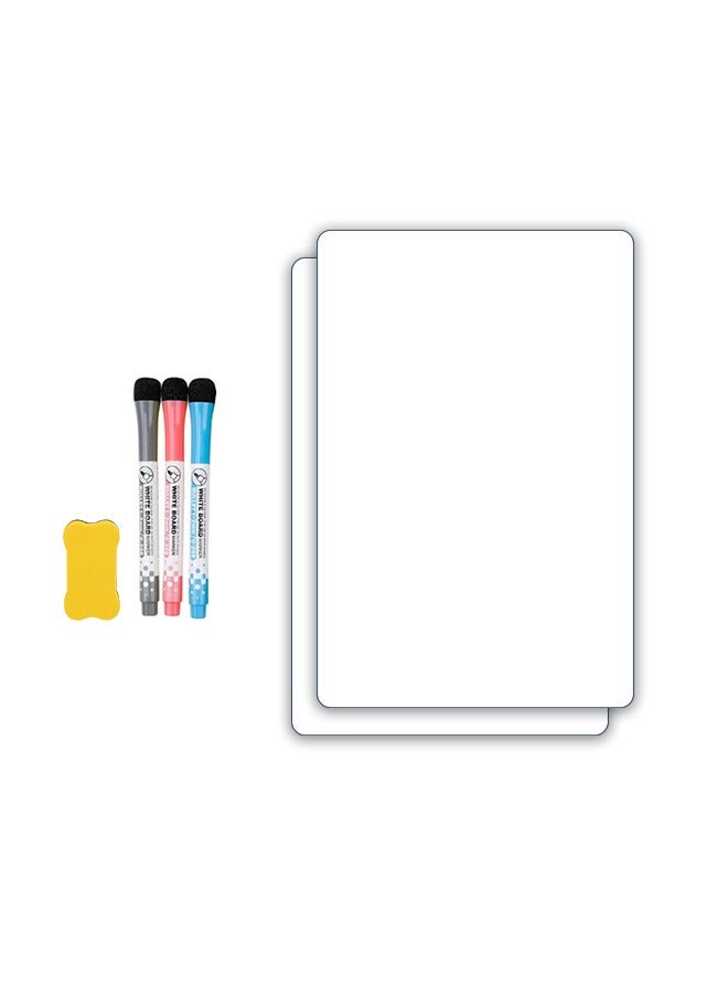 Generic Magnetic White Board, Easy Clean Dry Erase Board for Effortless Writing and Clear Presentation  - Image 1