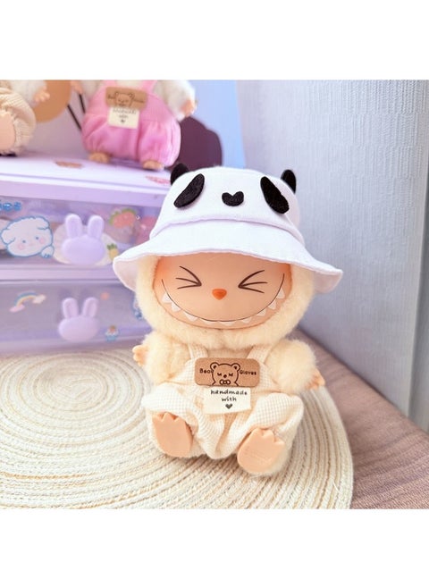 17cm Labubu Doll Clothes Keychain - Simple Sakura Outfit Keychain (Clothes Only)