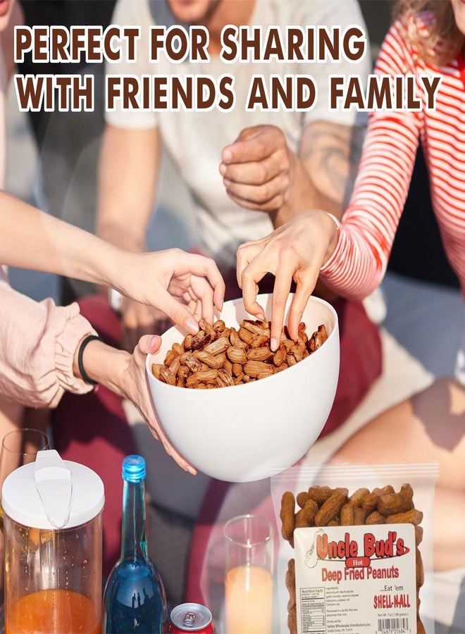 Jerky-n-Spice Uncle Bud's Deep Fried Peanuts In Shell (6 Pack) | Flavored Mixed Nuts in Shell | Includes Cajun, Salt and Vinegar, Old Bay, Spicy Peanuts | High-Protein Snacks | Ideal for Parties & Gourmet Treats - Image 5