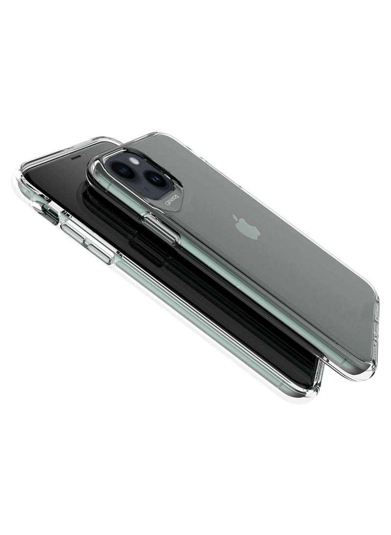 Gear4 - Gear4  Crystal Clear Case Cover for Apple iPhone 15 Plus with D30 Protection Anti-Yellowing Slim Fit Design Wireless Charging Compatible - Image 1