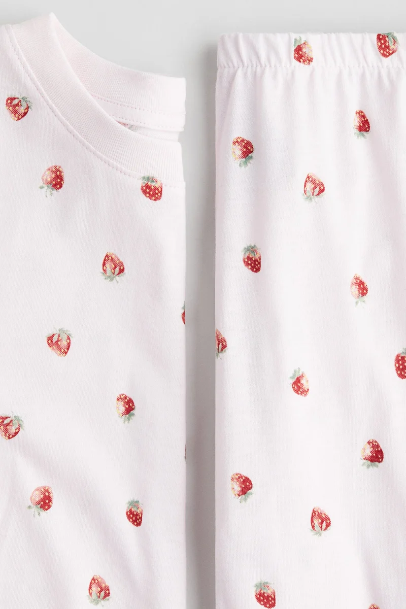 اتش اند ام بيجاما من القطن مزينة بطبعة