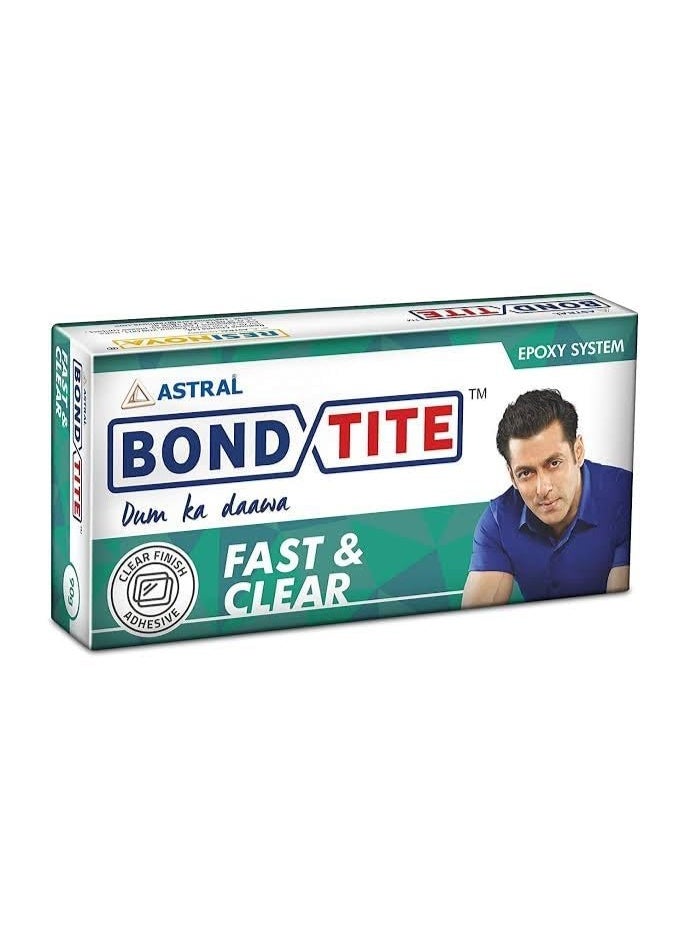 استرال لاصق إيبوكسي ASTRAL Bondtite سريع وشفاف (5 دقائق)؛ يُستخدم لربط مختلف الأسطح والمواد مثل المعادن، والسيراميك، والخشب، والكروم، والخرسانة، والرخام، والزجاج، والألياف الزجاجية، والبلاط، وغيرها. (36 غراماً) - Image 1