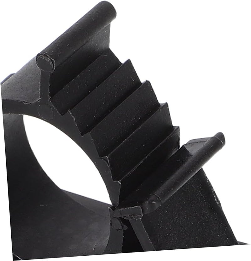 مشابك أنابيب ذاتية اللصق كبيرة سوداء 50 قطعة مشابك كابلات معززة لإدارة الأسلاك والخراطيم والأنابيب - Image 4