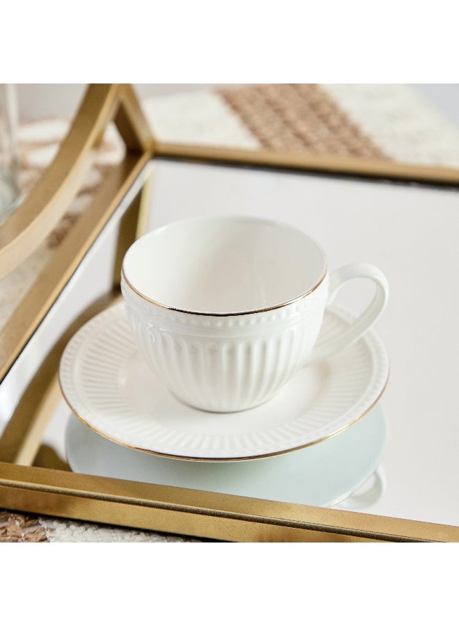 Home Box كوب إسبريسو مزخرف بخط ذهبي للبالغين - Image 1