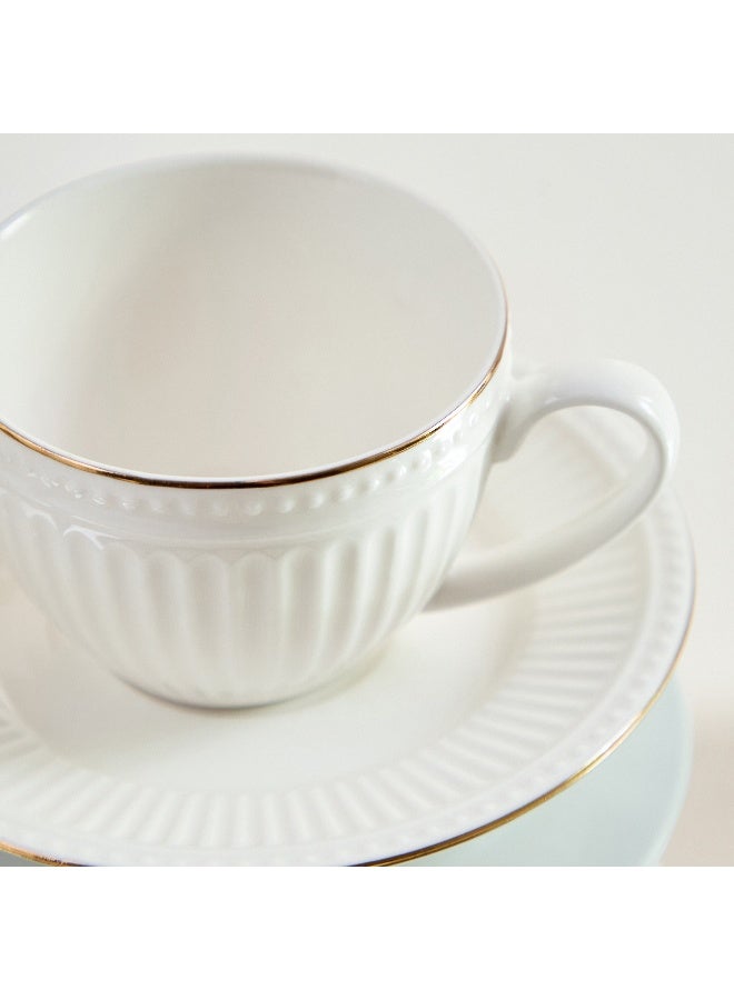 Home Box كوب إسبريسو مزخرف بخط ذهبي للبالغين - Image 3