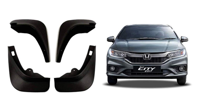 Auto Pearl Sparedeals - Car Mud Flap/Mud Guard for Honda City 2018-2020 (Set of 4 Pcs.) - Image 1