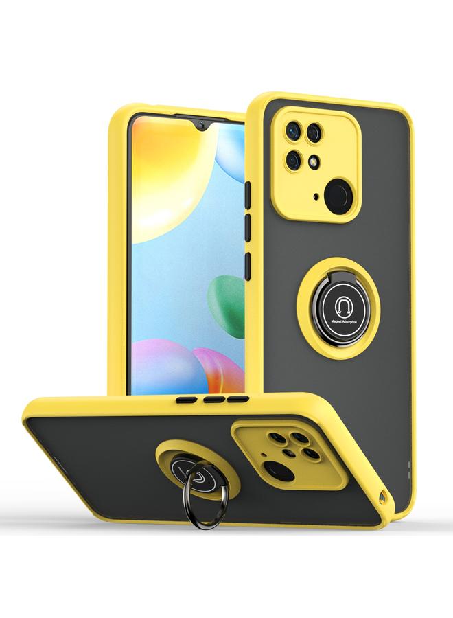 Case For Xiaomi Redmi 10C Q Shadow 1 Series TPU + PC Ring Holder Phone Case