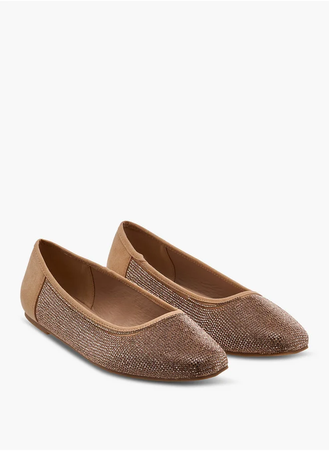 سيليست Women's Embellished Slip-On Ballerina Shoes