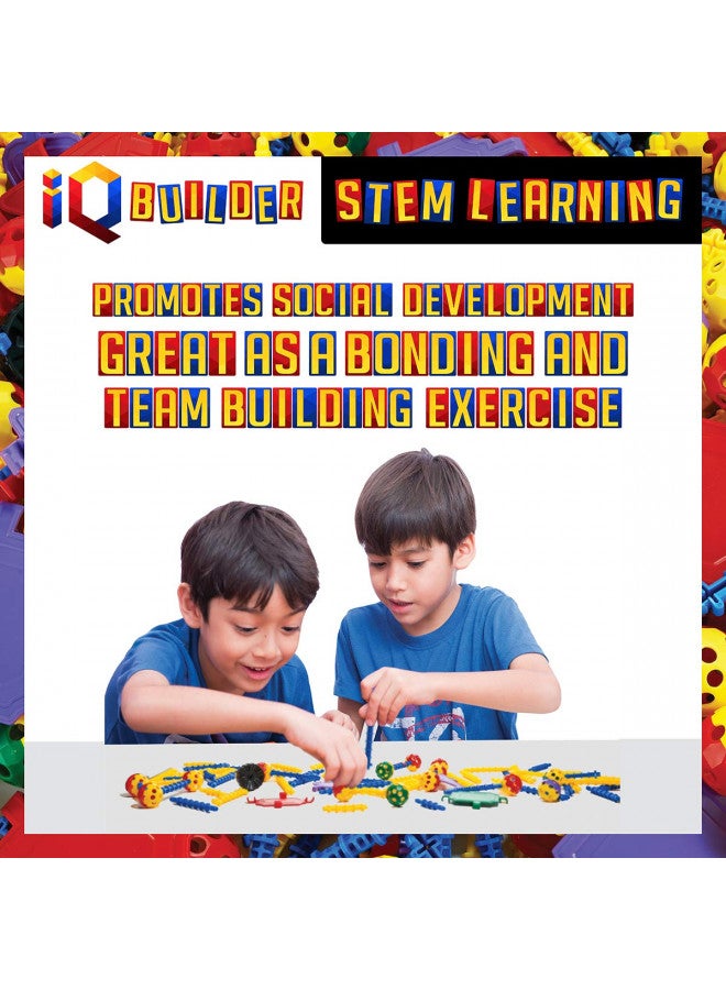 IQ BUILDER | STEM Learning Toys | Creative Construction Engineering | Fun Educational Building Blocks Toy Set for Boys and Girls Ages 5 6 7 8 9 10 Year Old + | Best Toy Gift for Kids | Activity Game - Image 4