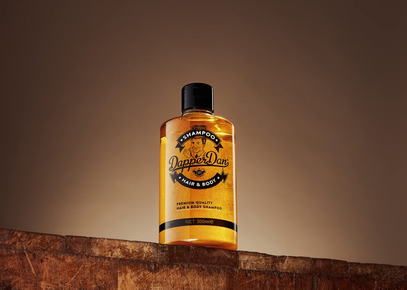 Dapper Dan Hair and Body Shampoo,Men's Daily Hair Strengthening Shampoo for Men with Vitamin B5 300ml - Image 2