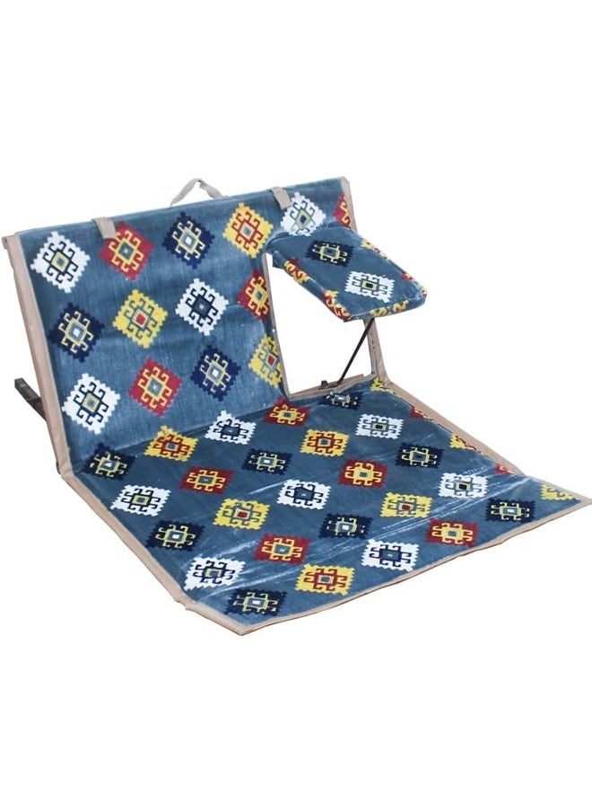 Cady One Foldable floor chair with adjustable backrest, perfect for trips, camping, picnics and enjoying the outdoors  - Image 1