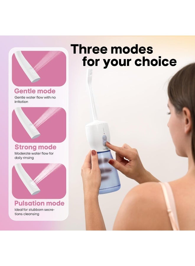 Sonmol Electric Peri Bottle For Postpartum Care, 3 Nozzles & 3 Modes, Portable Bidet For Perineal Cleaning And Recovery, Handheld Travel Bidet, Rechargeable Perineal Bottle, 10.2 Oz - Image 5