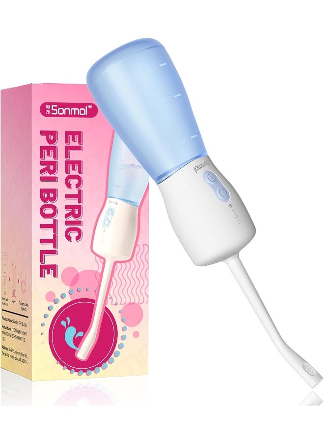 Sonmol Electric Peri Bottle For Postpartum Care, 3 Nozzles & 3 Modes, Portable Bidet For Perineal Cleaning And Recovery, Handheld Travel Bidet, Rechargeable Perineal Bottle, 10.2 Oz - Image 1