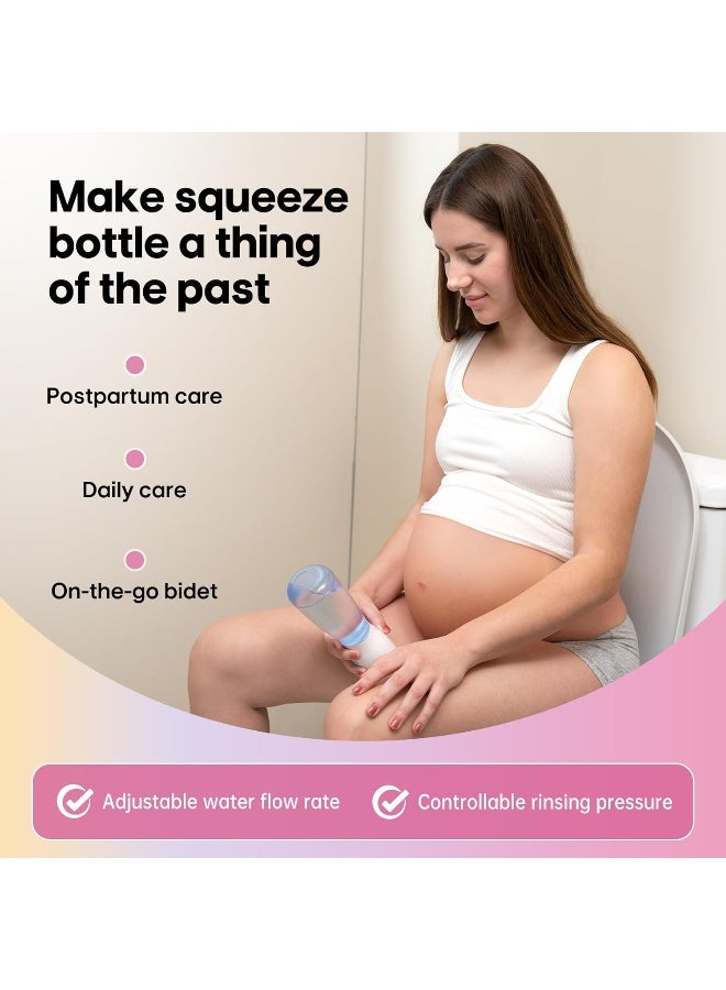 Sonmol Electric Peri Bottle For Postpartum Care, 3 Nozzles & 3 Modes, Portable Bidet For Perineal Cleaning And Recovery, Handheld Travel Bidet, Rechargeable Perineal Bottle, 10.2 Oz - Image 2