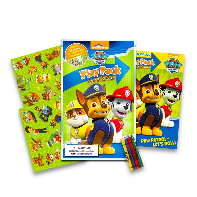 Bendon Set Of 15 Kids Play Packs Fun Party Favors Coloring Book Crayons Stickers (Nickelodeon Paw Patrol) - Image 4