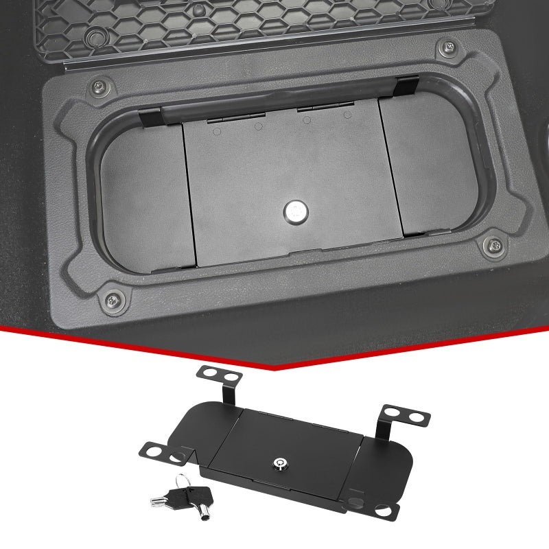 JeCar Backseat Floor Locking Box Rear Seat Storage Security Tray Compatible with Dodge RAM 1500 2500 3500 Pickup Truck 20092018 - Image 2