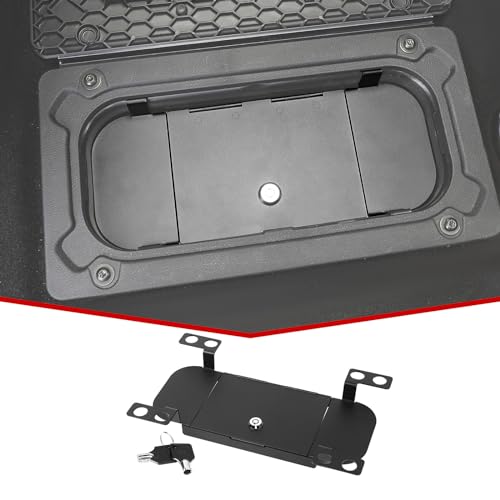 JeCar Backseat Floor Locking Box Rear Seat Storage Security Tray Compatible with Dodge RAM 1500 2500 3500 Pickup Truck 20092018 - Image 1