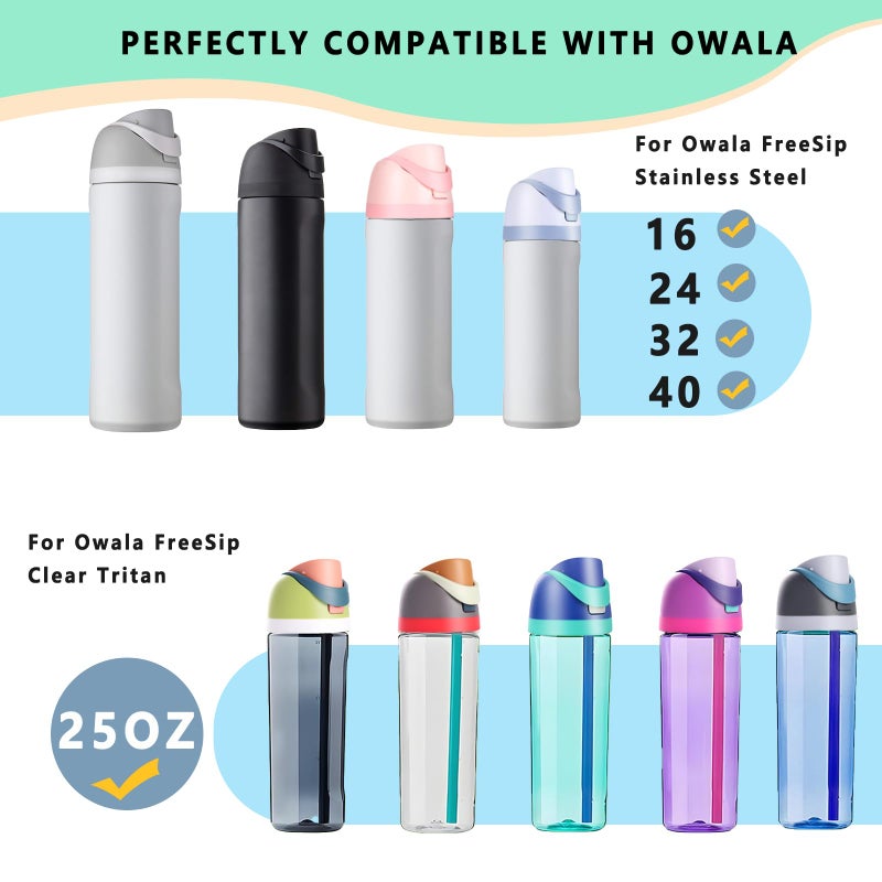 NTIERA Replacement Lid for Owala Freesip,Compatible with Owala Freesip Water Bottle 16oz 24oz 32oz 40oz,Premium Replacement Accessories for Owala Cap,LeakProof,BPA-Free(Forest Green) - Image 2