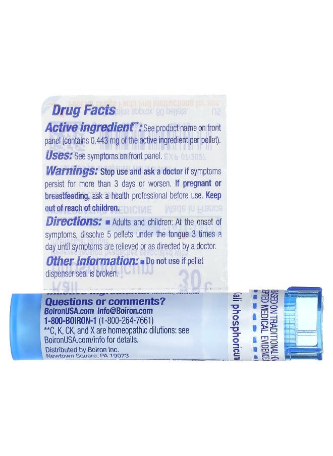 Boiron Boiron, Kali Phosphoricum, 30C, Headache Relief, Approx 80 Pellets  - Image 2