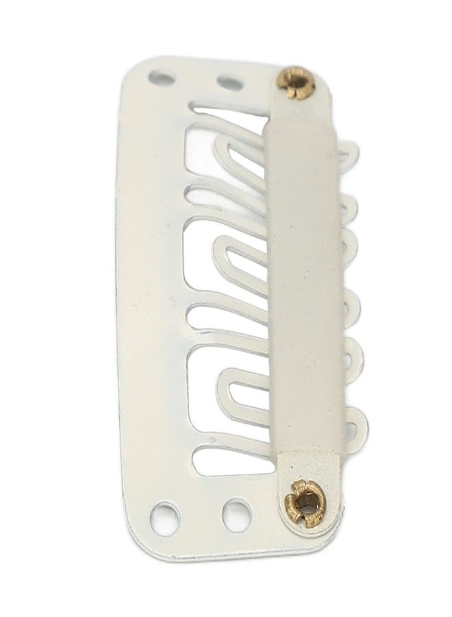 برنو مشابك شعر مستعار برنو، 100 قطعة من مشابك وصلات الشعر على شكل حرف U، 6 أسنان، أبيض، صغير الحجم، للنساء، حوالي 3.2 سم / 1.3 بوصة - Image 4