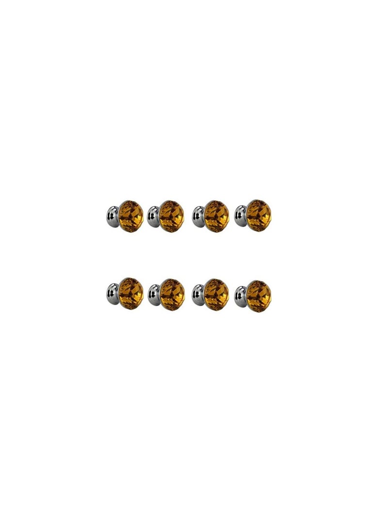 ROBUSTLINE 8 pcs Crystal Knob-Acrylic -Brown  - Image 1