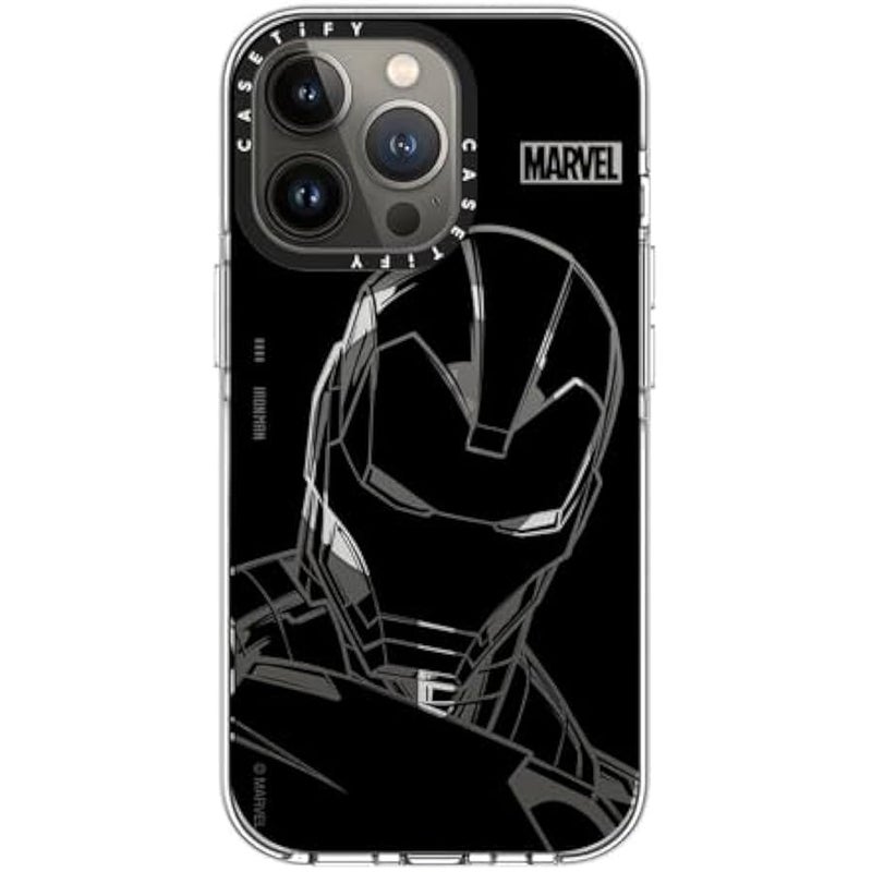 Casetify Clear iPhone 13 Pro Case 【Iron Man Co-Lab/Not Yellowing / 6.6ft Drop Protection/Compatible with Magsafe】 - Iron Man - Black - Clear - Image 4