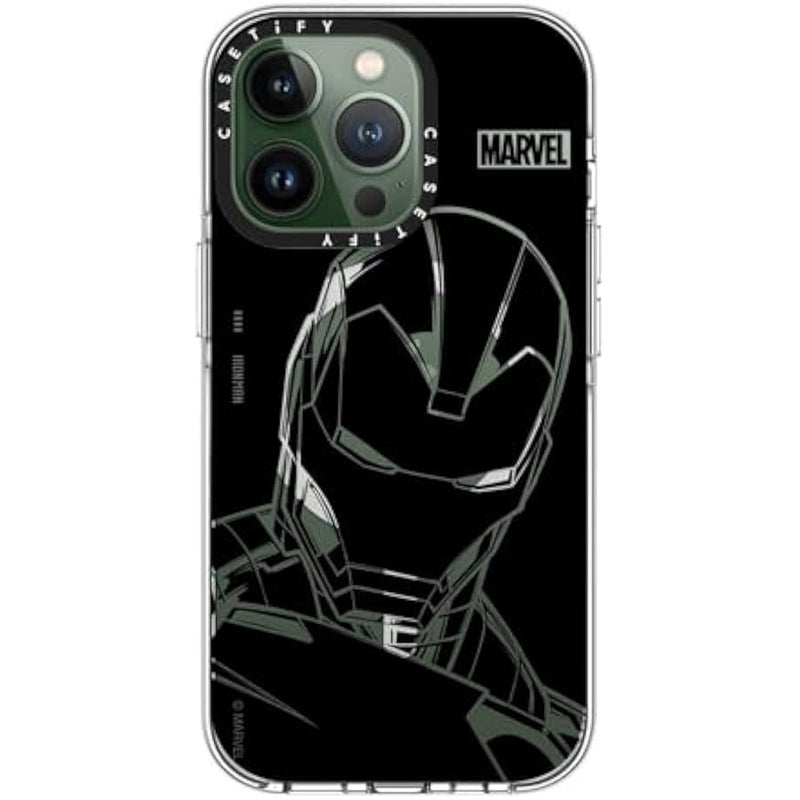 Casetify Clear iPhone 13 Pro Case 【Iron Man Co-Lab/Not Yellowing / 6.6ft Drop Protection/Compatible with Magsafe】 - Iron Man - Black - Clear - Image 3