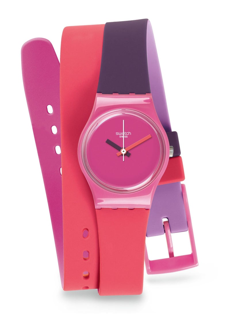 Swatch Women Fun In Pink Quartz Movement Water Resistant Wrist Watch - 25 Mm  - Image 2