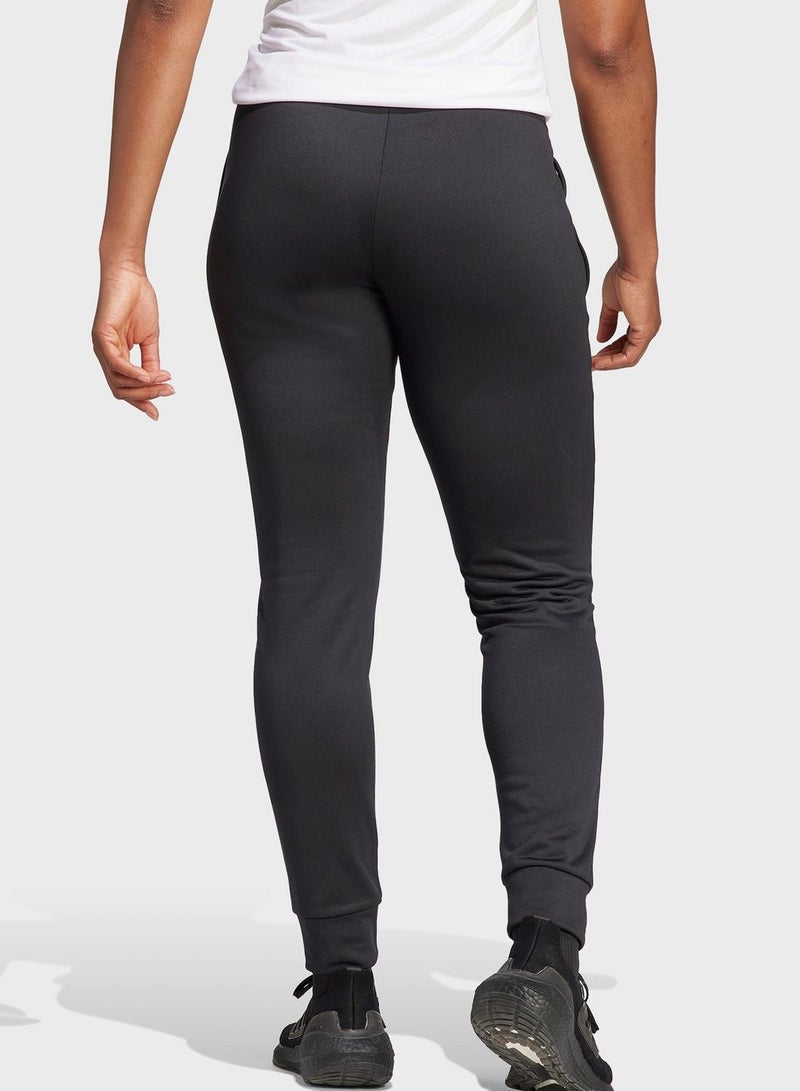 Adidas AEROREADY Game and Go Regular Tapered Fleece Joggers - Image 2