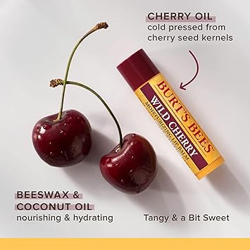 Burt's Bees Burts Bees Wild Cherry Moisturizing Lip Balm - Image 4