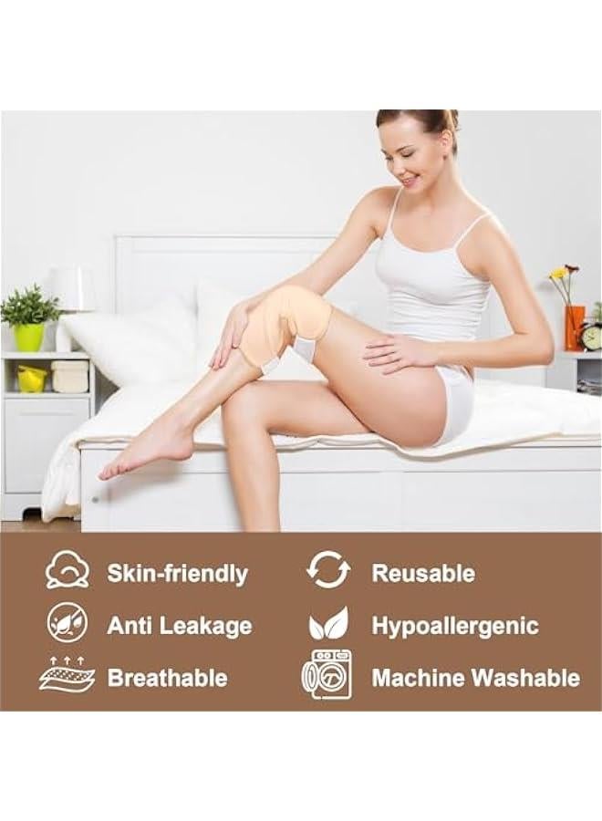 Generic 2-Pack Organic Cotton Castor Oil Compress Wrap for Knee, Elbow, Arm, Thigh with Adjustable Strap - Waterproof & Anti-Leak  - Image 3