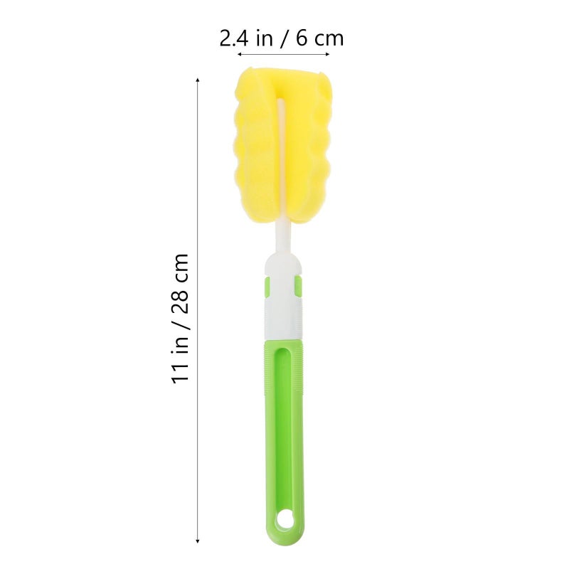 6pcs Bottle Cleaning Brush Set with Feeder Straw Brushes and Sponge for Travel Home Use - Image 3