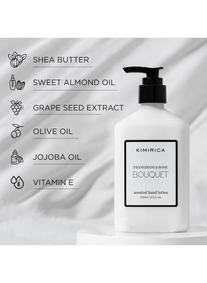 KIMIRICA Bouquet Hand Lotion With Goodness Of Frangipani And Rose, 100% Vegan & Paraben Free, (Frangipanis & Rose) - Image 1