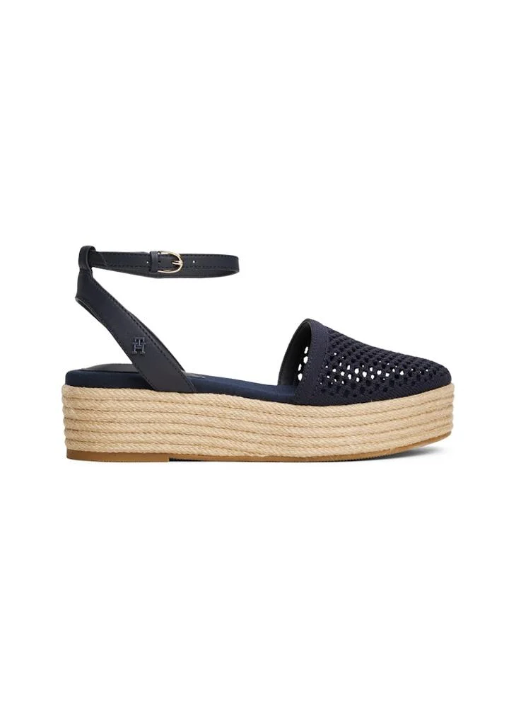 TOMMY HILFIGER Knit Mesh Platform Espadrille Sandals