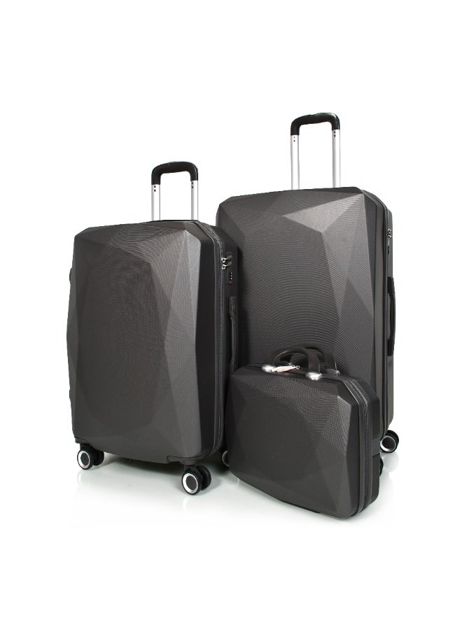 مورانو طقم شنط سفر من مورانو للجنسين من 4 قطع مقاس 28''-24''-20''-14'' رمادي غامق - Image 3