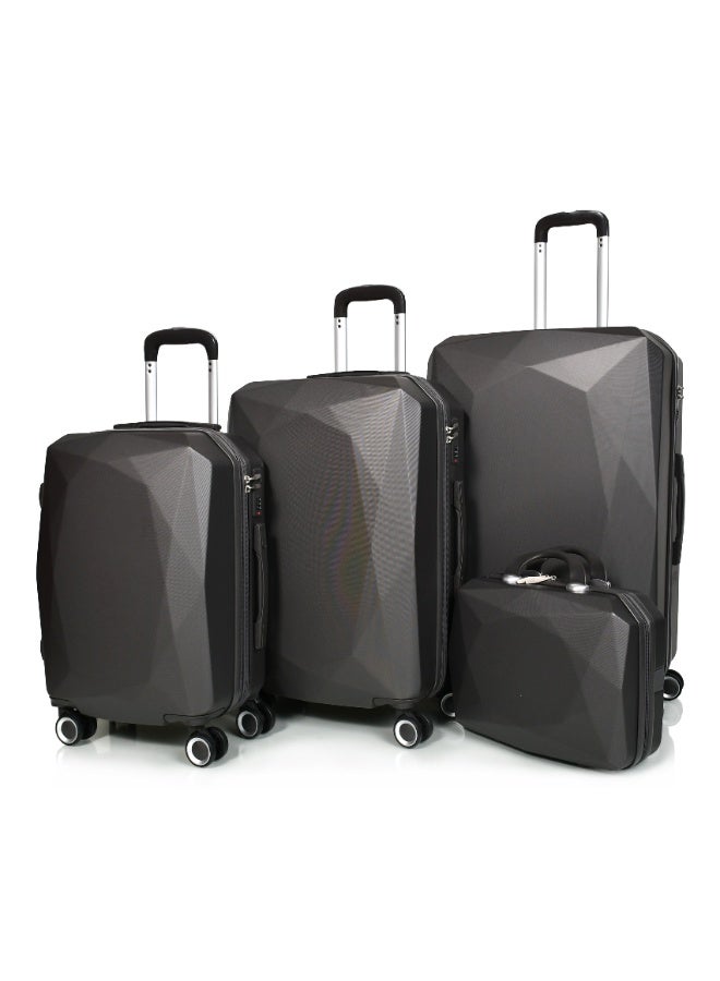 مورانو طقم شنط سفر من مورانو للجنسين من 4 قطع مقاس 28''-24''-20''-14'' رمادي غامق - Image 1