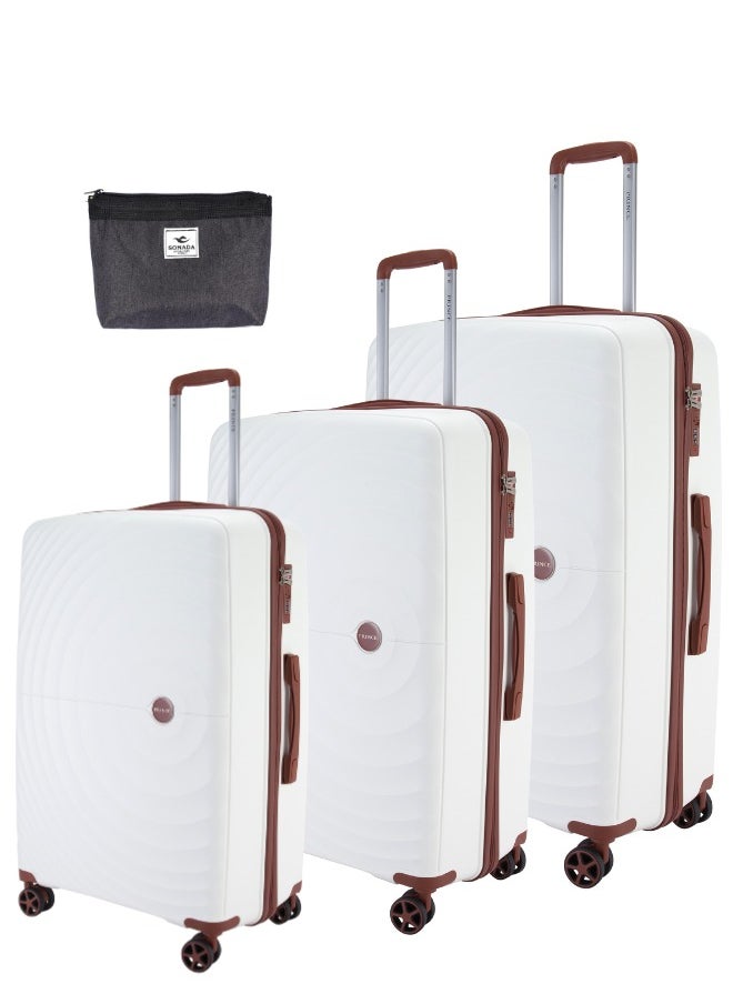 Luggage Set of 3 Unbreakable Luggage with 4 Spinner Wheels, Luggage for Travel Light Weight Anti-Theft Lock, Size 20 24 28 Inch 