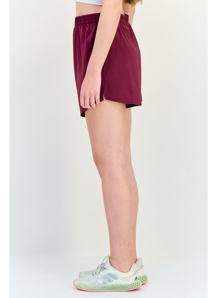 PUMA Women Sportswear Fit Training Shorts, Grape  - Image 2