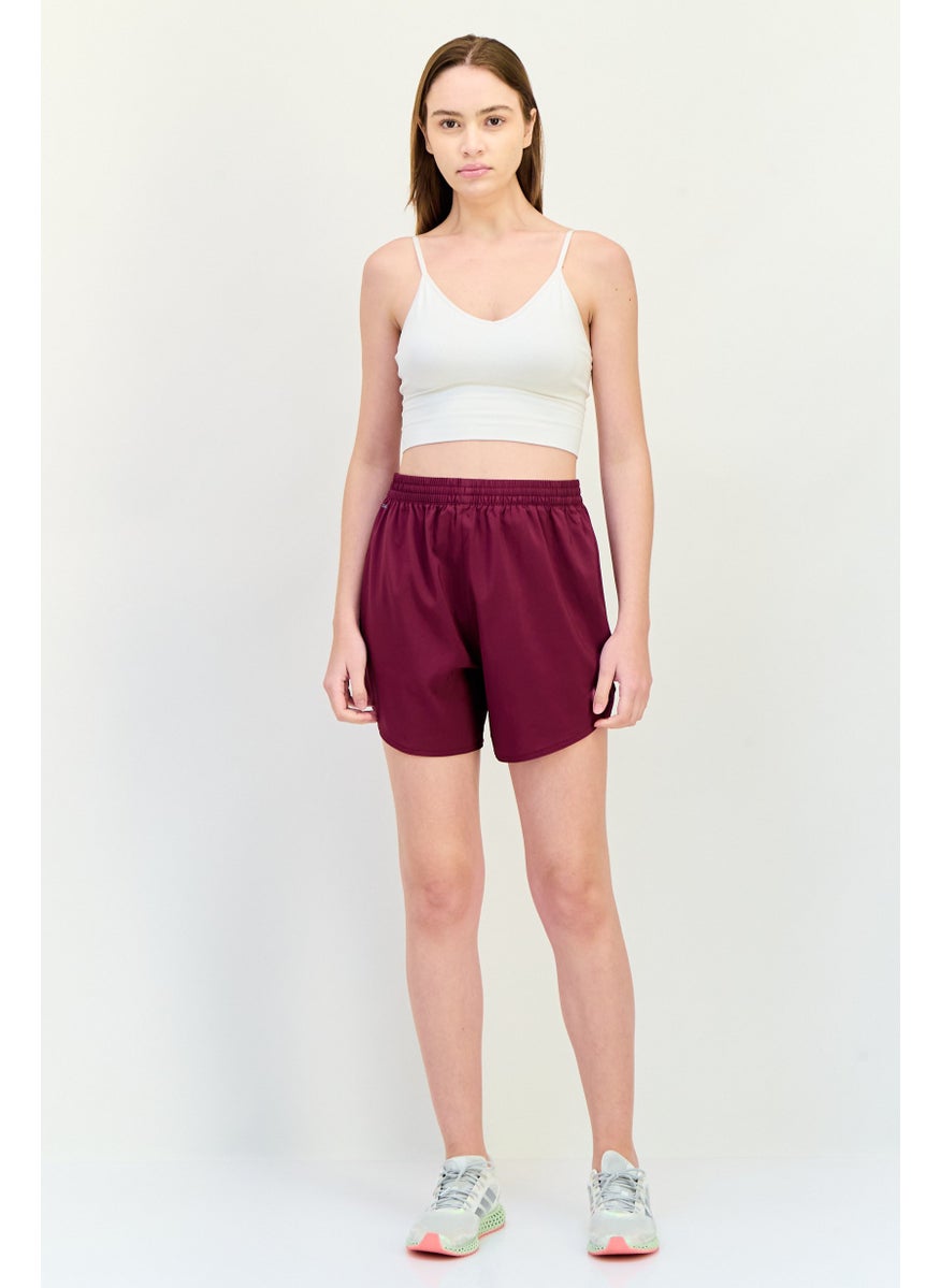 PUMA Women Sportswear Fit Training Shorts, Grape  - Image 4