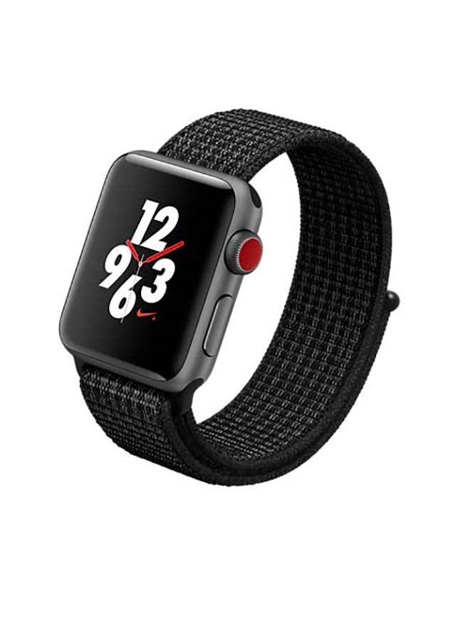 MOCOM Sport Loop Replacement Band for Apple Watch Series 7/6/5/4/SE 41/40/38mm Black White