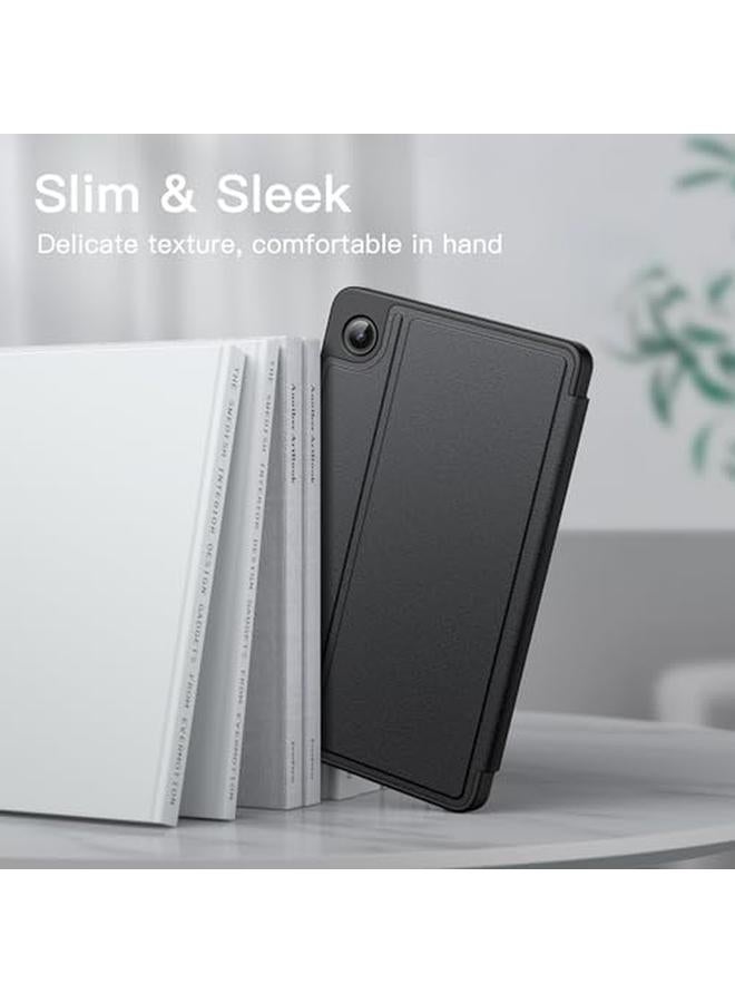 جي تيك حافظة لجهاز سامسونج جالكسي تاب A9 مقاس 8.7 بوصة 2023 مع حامل رفيع وغطاء حماية متعدد الزوايا باللون الأسود - Image 3