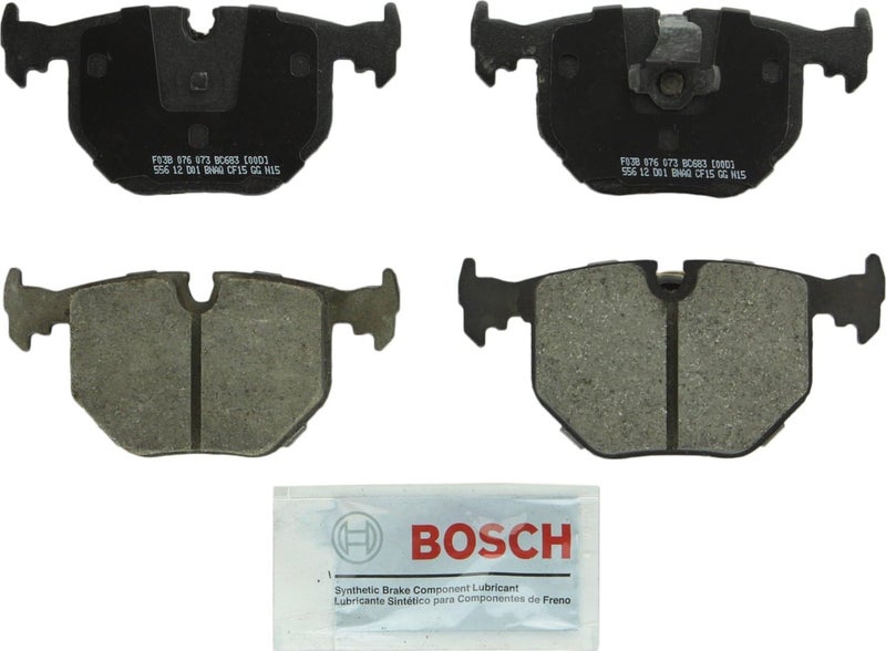 BOSCH BC683 QuietCast Premium Ceramic Disc Brake Pad Set for Select BMW and Land Rover Models - Rear - Image 1