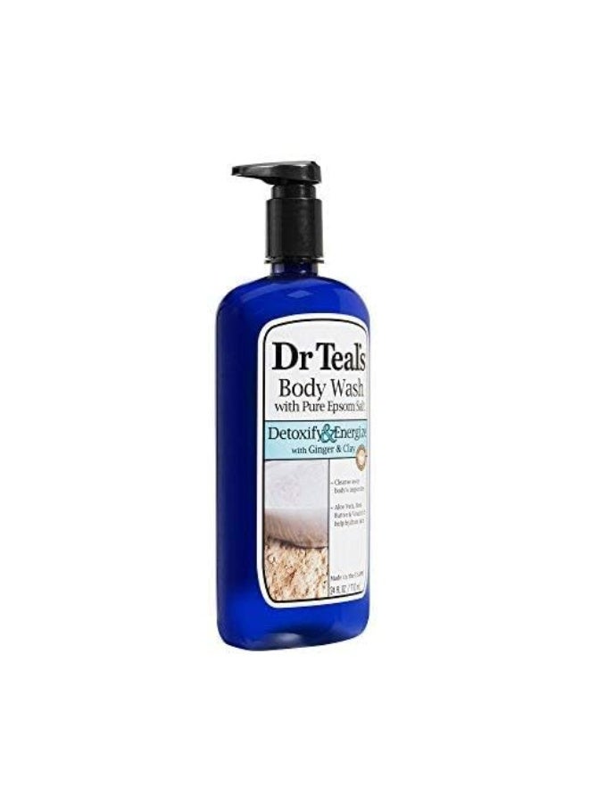 Dr. Teals Dr. Teal's Pure Epsom Salt Body Wash, Detox, 24 fl oz - Image 2