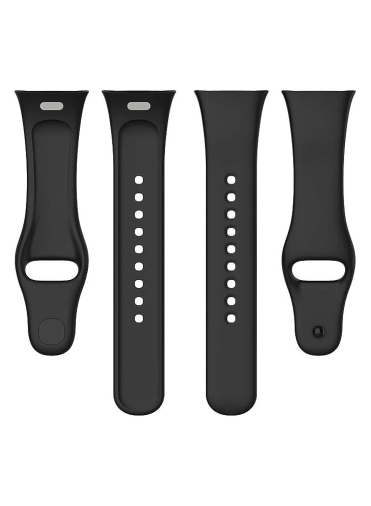 Strap Watch Silicone Compatible With Xiaomi Mi Watch 3 Lite Sport Silicone Watch Band Wrist Strap,Bracelet Wristband Wrist Strap (Black) - Image 3