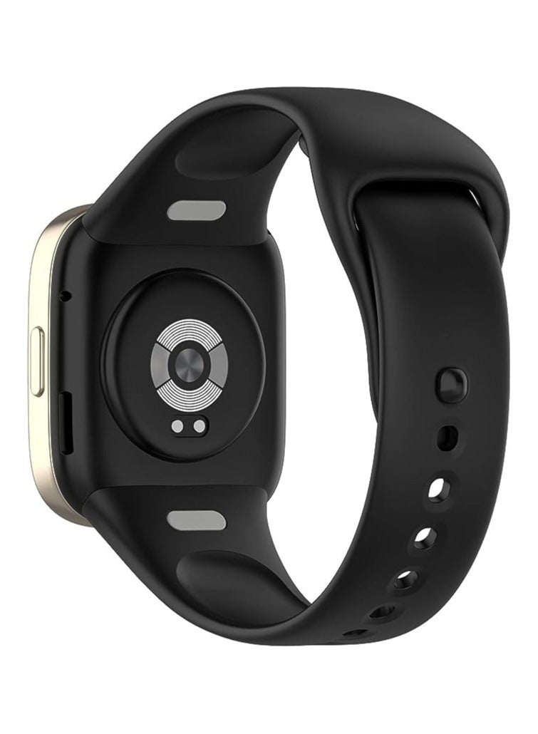 Strap Watch Silicone Compatible With Xiaomi Mi Watch 3 Lite Sport Silicone Watch Band Wrist Strap,Bracelet Wristband Wrist Strap (Black) - Image 2