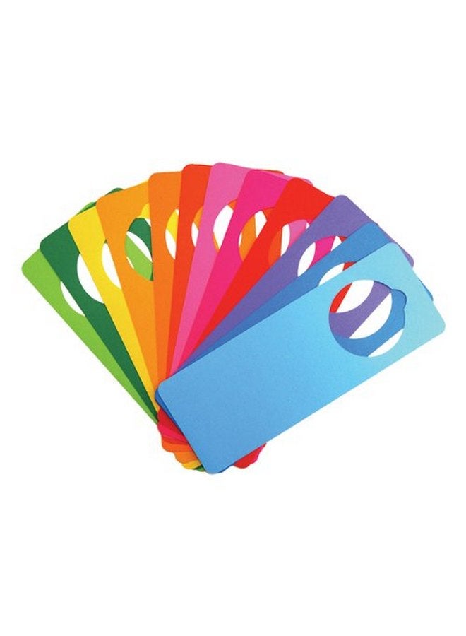 Hygloss Bright Door Knob Products Cardstock Door Hangers, 4" x 11", Assorted Colors 24 Count