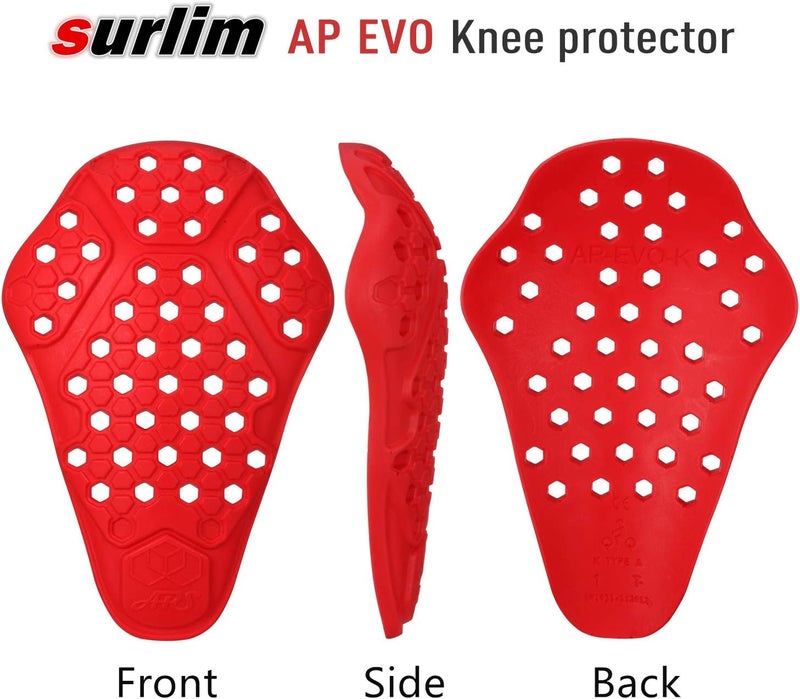 surlim Knee Protector CE Insert Armor Motorcycle Pants Replacement Pads Pair - Image 2