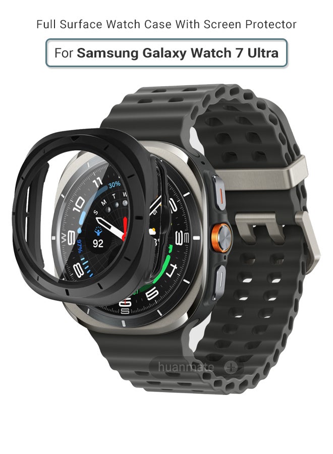huanmate Samsung Galaxy Watch Ultra 47mm Smart Watch Case with Screen Protector – All-Round Protection, Crisp Display Clarity, Anti-Scratch & Smudge-Resistant, Durable Build, Easy Snap-On Design  - Image 1